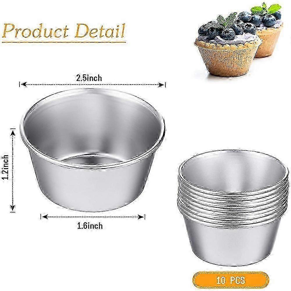 12 Pieces Individual Molds Pudding Mold Cups Mini Chocolate Melting Pan Non-Stick Cupcake Cake
