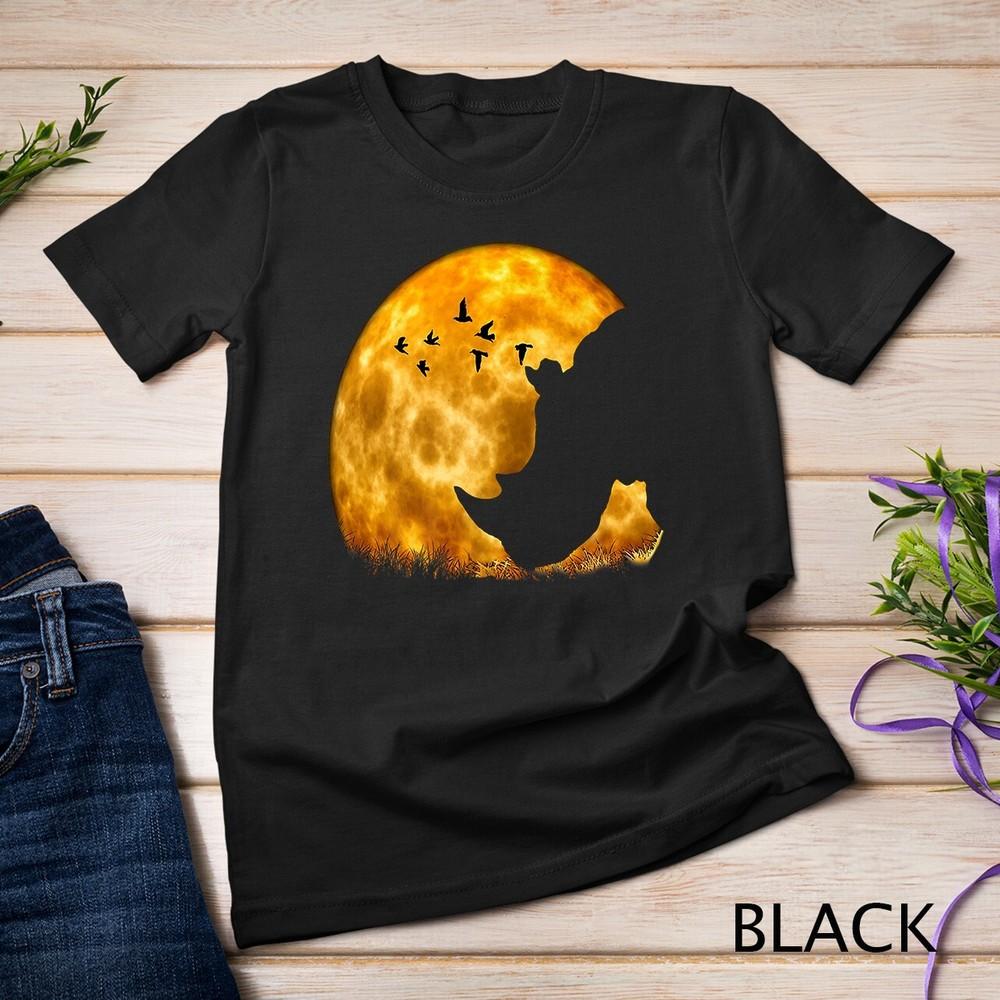 

Cute Rhino Tee Rhinoceros T-Shirt Africa Safari Sunset Tee Unisex T-shirt L