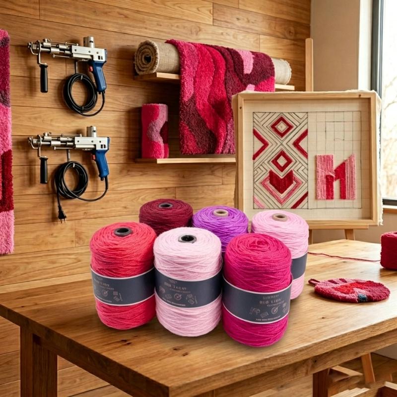 Long Time Use Tufting Yarn In Bright Color Great For Rugs And Decorative Textiles
