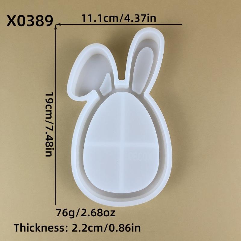 Creative Silicone Tray Molding Rabbits Ear Easy Demolding Moulds Silicone Crafting Molds Suitable for Home Projects