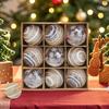 Christmas Tree Balls 9 Pieces Holiday Pendants Christmas Ornaments Set For Home School Restaurant Shopping Mall Wedding Birthday