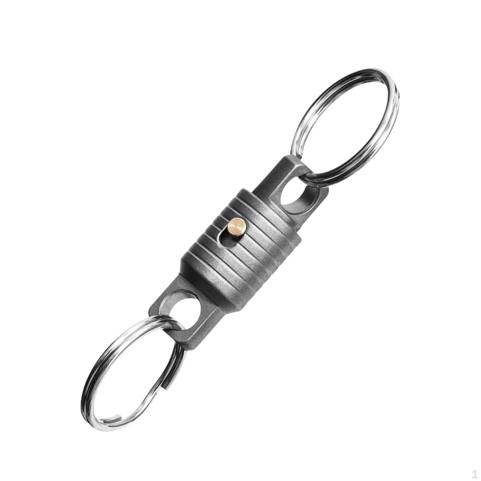 Titanium Quick Release Keychain Compact Multifunctional Key Chain Connector 360° Rotating for