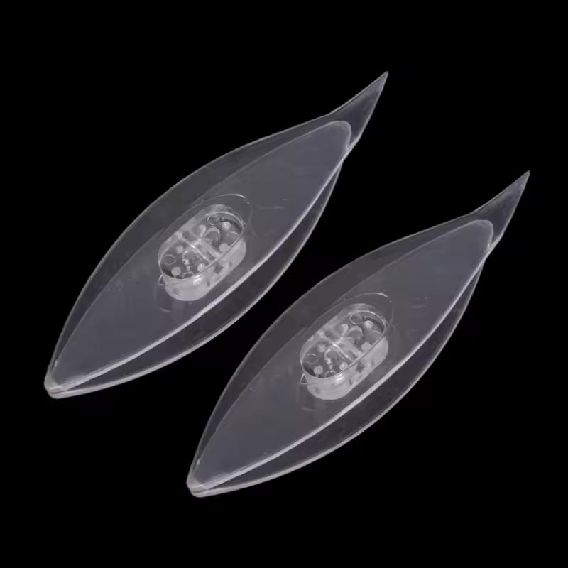 

2Pcs Durable Plastic Tatting Shuttles Kits Set for Hand Lace Making Craft Tool Accessory Lace Making Kits Set прозорий