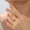 Teamer Name Date Engraved Rings for Men Women Stainless Steel Couple Personalized Signet Ring Custom Jewelry Wedding Gift
