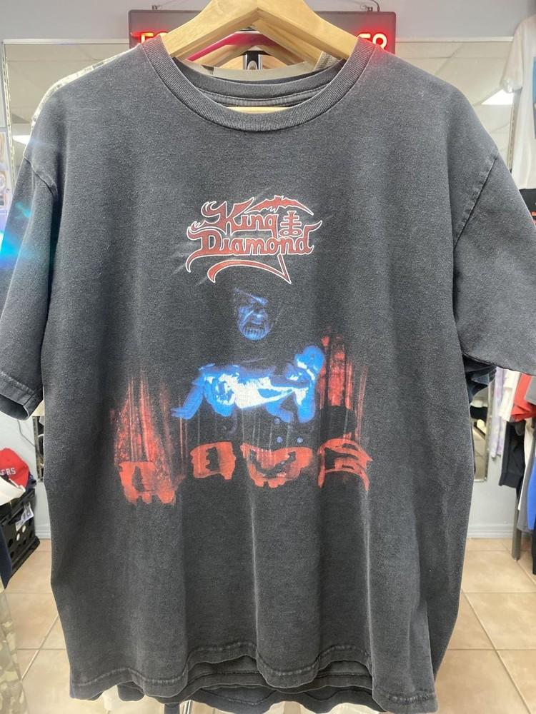90s King Diamond Rock band Retro style Black T shirt Remake tee NH25510 Unisex T-Shirt XXL