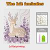 Crystal Pearl Painting 5D DIY Frame Decoration Painting Little Deer Home Wall Decoration Transparent Pearl Gemstone Painting Picture Art Crafts