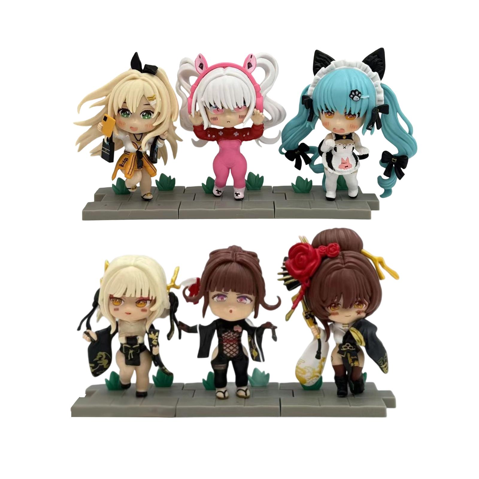 

Surrounding Collection Anime Figurine Display Cute Desktop Ornaments One Size