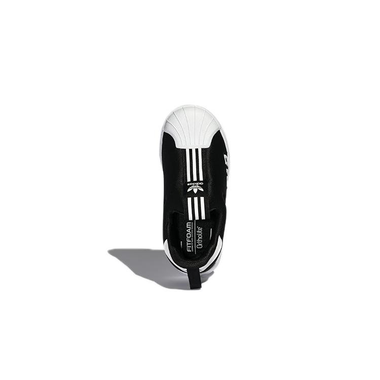 adidas Originals Superstar 360 X Abrasion Resistant Low Top Toddler Shoes Black White Infant And Toddler GX3235