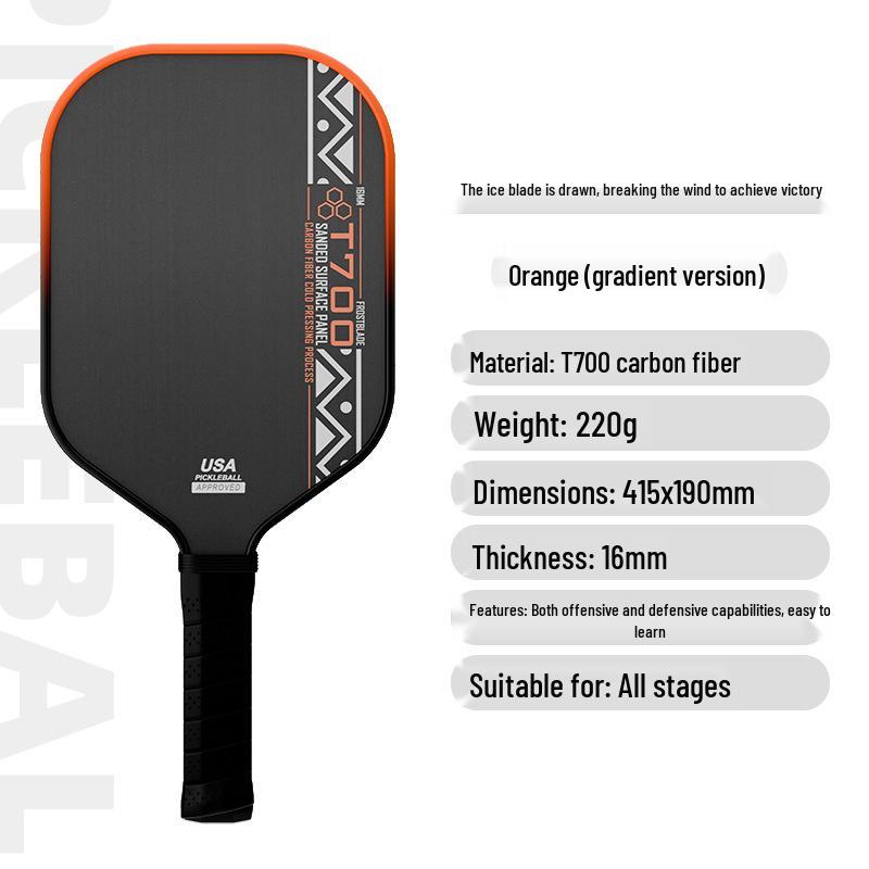T700 Carbon Fiber Pickleball Paddle Set for Adults & Kids - Professional Competition Quality.