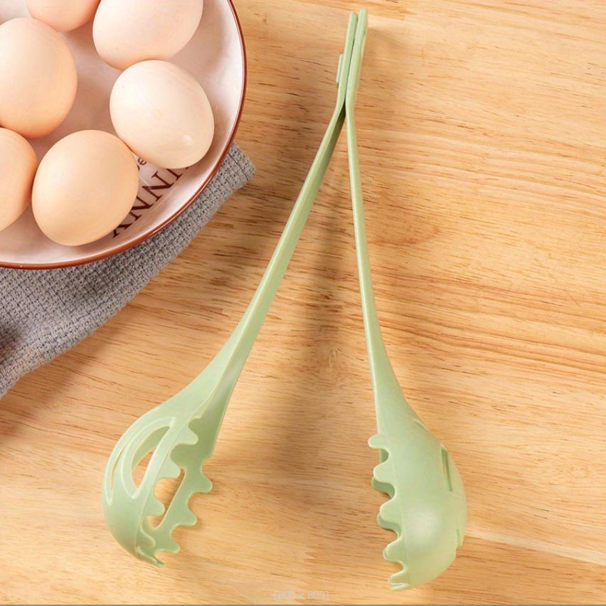 

2 шт., Многофункциональная ложка-венчик для яиц с длинной ручкой, дуршлаг для приготовления пищи, длинные термостойкие кухонные щипцы для еды, миксер для яиц, ложка-дуршлаг, кухонные инструменты 2pcs трава зеленый