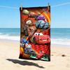 Car Adventure Stylish Digital Printing Beach Towel Quickdrying Absorbent Blanket For Beach Pool Gym Travel Christmas Gift C922407
