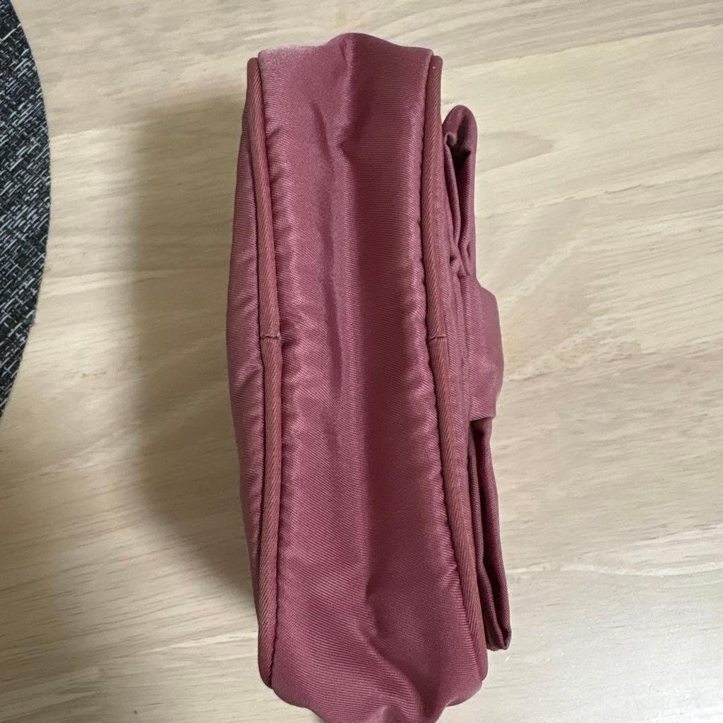Prada Nylon Ribbon Pouch Accessory Case Pink