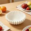 Marble Bowl Flower Dish Small Decorative Bowl for Housewarming Birthday Wedding B White