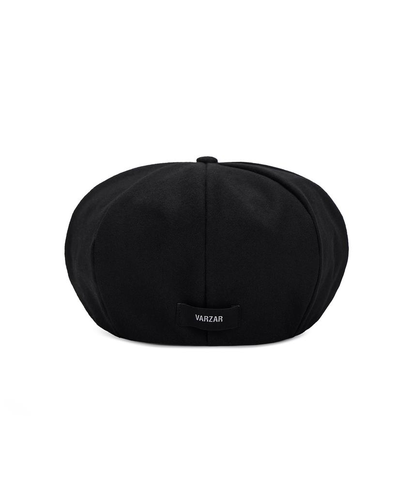 Bajal Logo Easy Fit Newsboy Cap Black