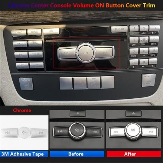 3x For Mercedes Benz C GLK W204 X204 Car Center Console Volume Switch Cover Trim