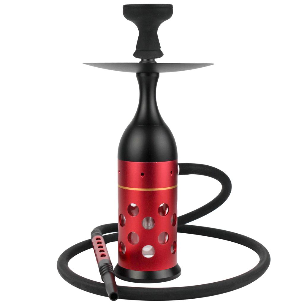 New Style Travel Hookah Set Include Classic Tongs LED Light and Glass Base Nargile Chicha Shisha Accessories Portable Hookah