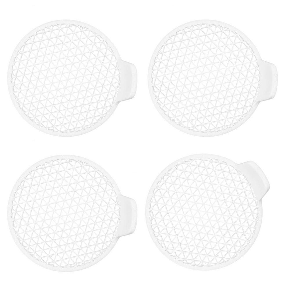 Modern Style 4 Pack Shower Drain Hair Catcher Bathroom Sink Filter NonSlip Design ABS