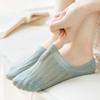 5 Pairs Women's Invisible Breathable Boat Socks No Show Thin Mesh Lace Solid Non-Slip Cotton Short Socks for Fashionable Comfort