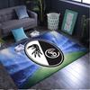 1 Stück Teppich Clubwappen Design Teppich, Stuhlteppich, Läufer für Büro Schlafzimmer Wohnzimmer Schlafzimmer, Fußmatten Dekoration Weihnachtsgeschenke für Fans