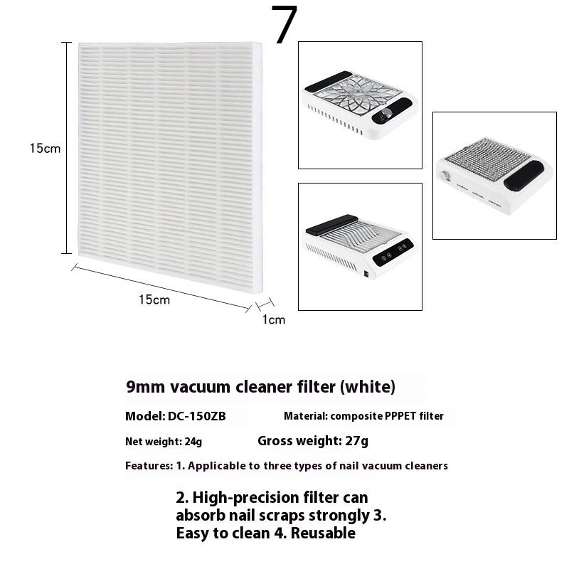 

Сменный фильтр Фильтр для пылесоса для ногтей Для пылесборника для ногтевой пыли Фильтр Бесщеточный экстрактор для ногтевой пыли Оригинальный фильтр