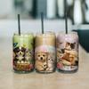 10Pcs PVC DIY Heat Transfer Paper for UV Sublimation Cup Cat Shape 240x110mm