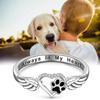 Heart Dog Footprint Design Rings  Sterling Silver Cute Love Dogs Accessories Exquisite Versatile Daily Party Jewelry