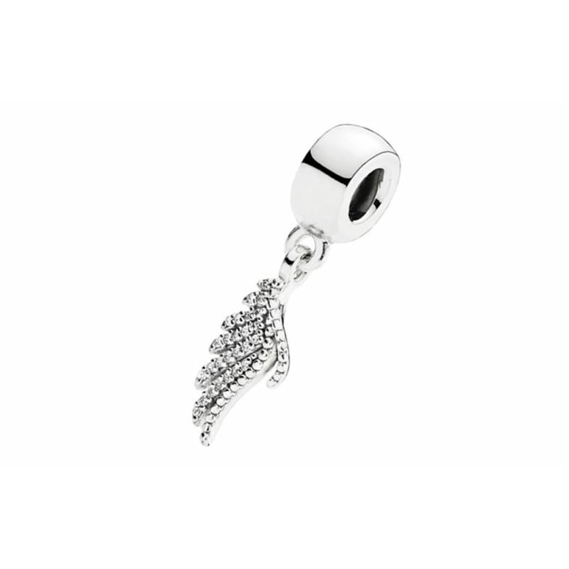Pandora Silver Phoenix Feather Pendant 925 Silver Pendant Men and Women Couple Style Silver 791750CZ