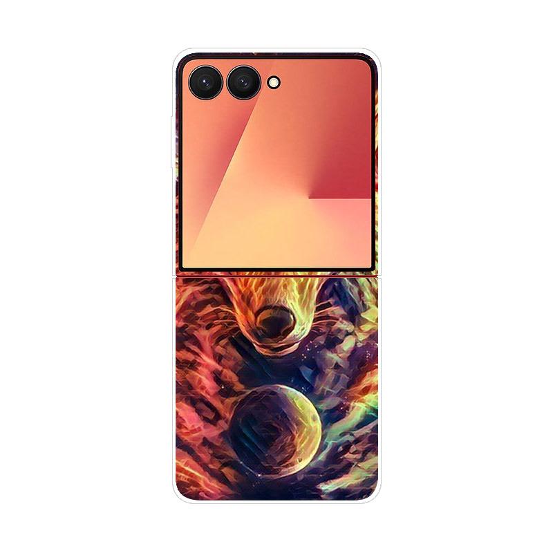 Luxury Transparent Phone Case For Samsung Galaxy Z Flip 7 Cases Hard PC Folding Cover For Galaxy Z Flip7 Shockproof Capa Fundas