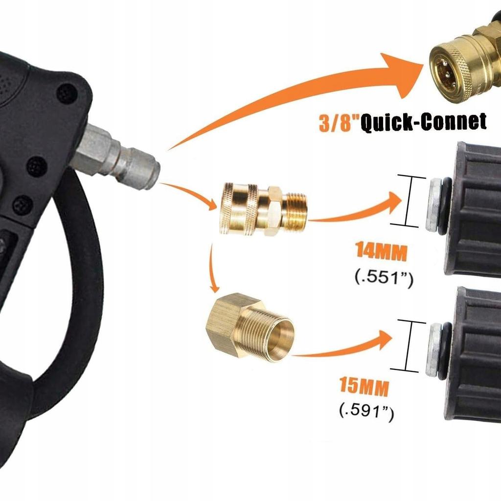 Rosfix Lanca Teleskopowa do Myjki Ciśnieniowej – Długość 1,5m–6,3m | Ciśnienie 4000 PSI | W zestawie Dysze i Pas Mocujący