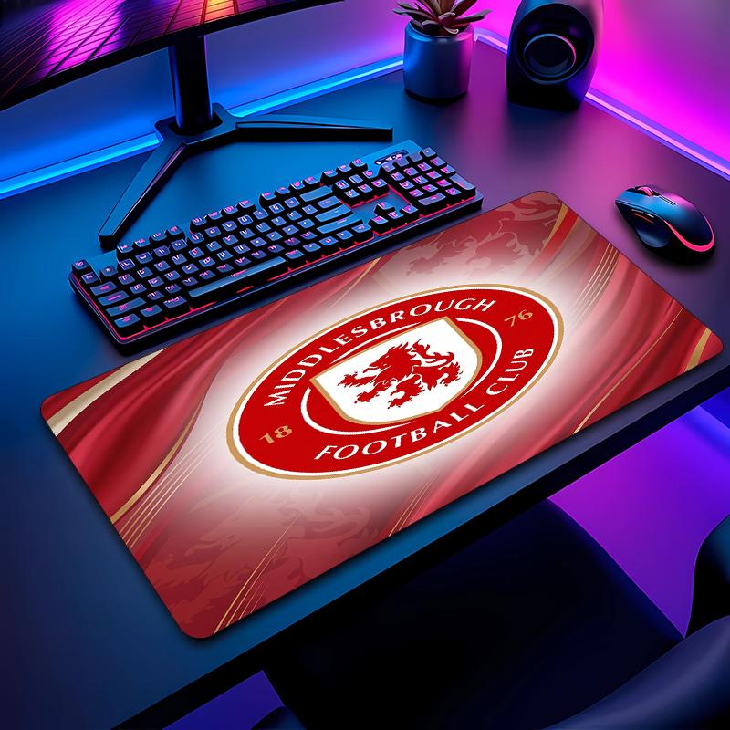 Middlesbrough Football Pattern Mouse Pad Non?Slip Rubber Base Gaming Mousepad For Desk Office Home