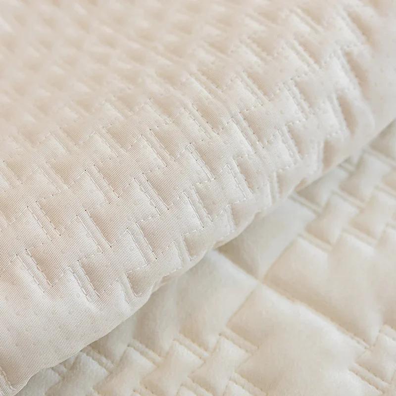 Velvet Sofa Cover Adjustable Sofa Seat Cover Living Room Sofa Covers Quilting Sofa Pad Removable Slipcover Nordic Couch Covers