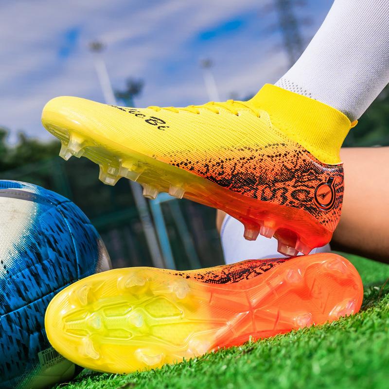 

2025 Spot Football Shoes Youth Adult Men s and Women s TF Shredded Nails Spikes Size 33-46 Student Training Ball 33