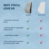 Ergonomic Memory Foam Lumbar Support Pillow for Chair, Car Seat and Office Desk - Designed for Comfort and Posture Support