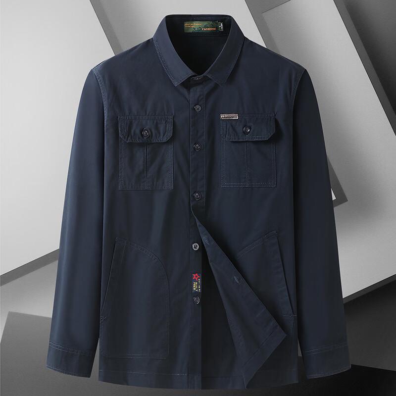 

Men s Plus Size Cotton Long Sleeve Workwear Shirt 8XL