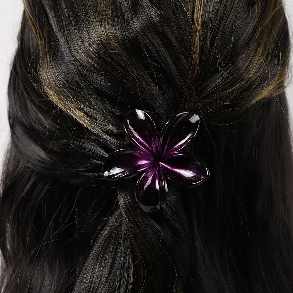 Pearlescent Flower Hair Clip Y2K Style Hair Clips Sweet Hair Claw  Women