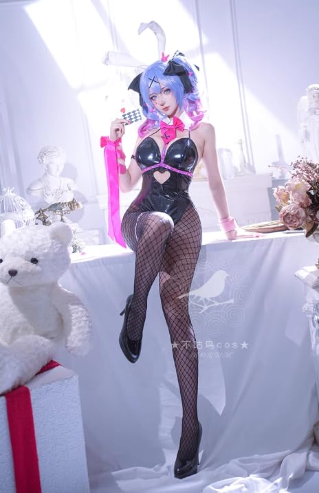 Hatsune Miku Rabbit Hole Cosplay Costume Wig Included Costume Transformation Fancy Dress Cosplay Cultural Festival School Festival Halloween Christmas