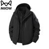 Men's 3-in-1 Waterproof Windbreaker Jacket with Detachable Hood