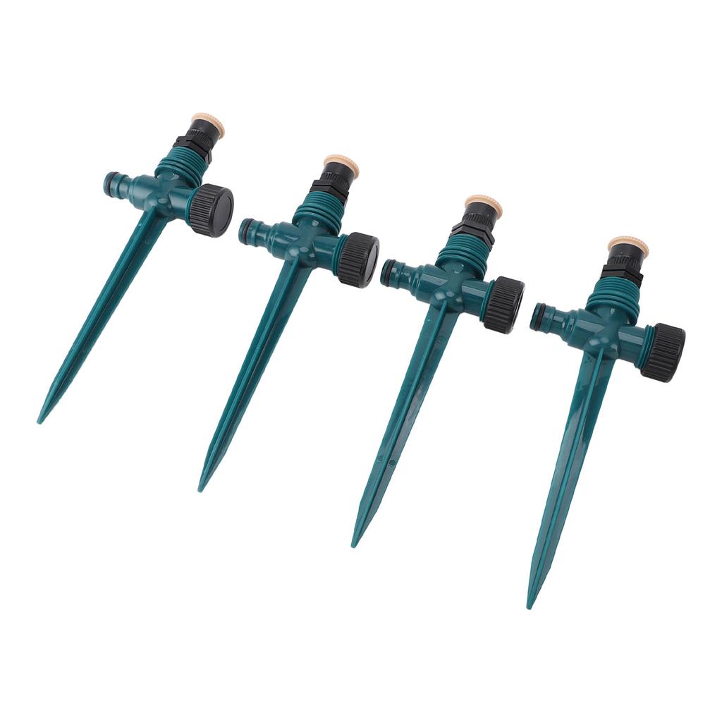 4pcs Garden Sprinklers Professional Efficient 360 Degree Automatic Rotating Lawn Sprinkler for Yard Patio Outdoor Garden