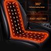 Flannel Heated Car Seat Cover 12V Expanded Area Heating Car Seat Prootector Universal Seat Pad Cushion Auto Interior Accessories