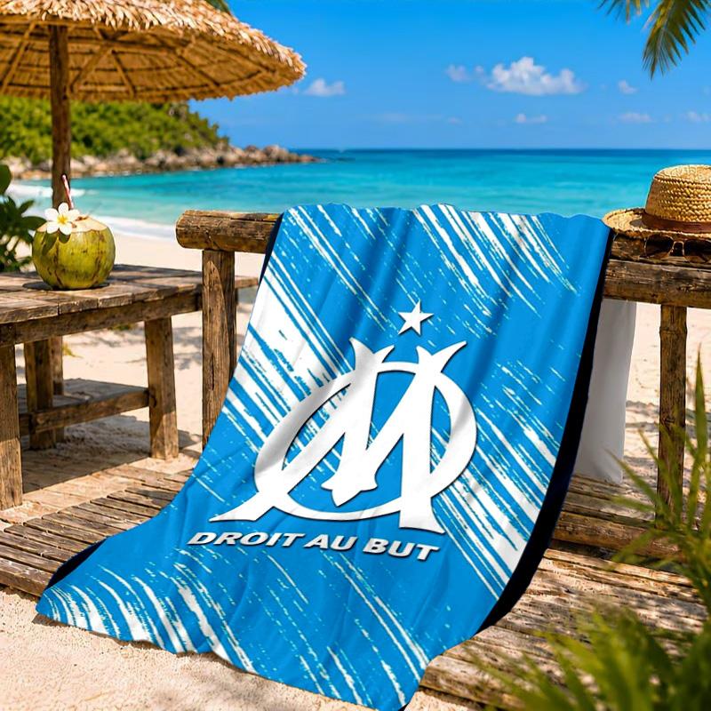 Flame Logo Design Printed Microfiber Beach Towel, Soft And Absorbent, Quick-Dry, Ideal for Summer Travel, Beach Essential, Swimming Pool