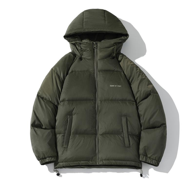 Winter Graphene Heating Windproof Warm White Duck Down Jacket Men's Fashion Casual Black Gold Jacket Men
