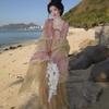 Women's Tang Dynasty Hanfu Full Set, Famen Temple Style Flowy Cape Chest-high Ruqun Lightweight Spring Summer Traditional Chinese Costume