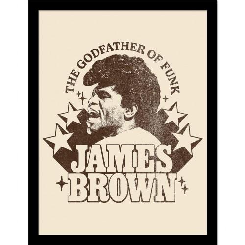 James Brown Godfather Framed Poster