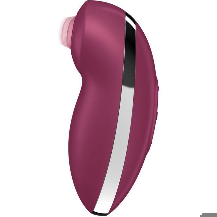 Vibrateur - SATISFYER - TAP &amp; CLIMAX 2 - Silicone doux - 11 programmes de vibrations - Rouge