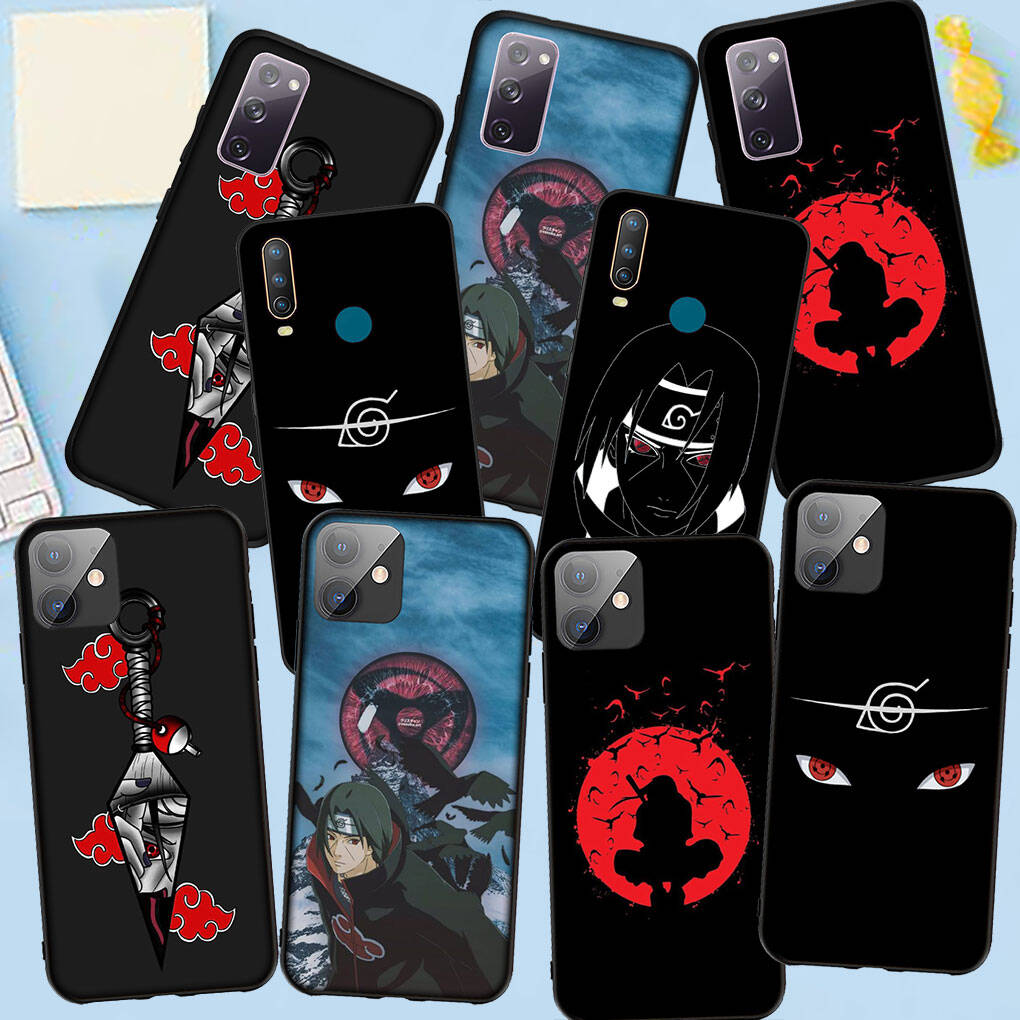 Phone Case for iPhone 17 15 16 Plus Redmi Note 14 12 11 13 Pro Max Huawei P30 P20 Lite OPPO A60 A40 A80 A18 A16 A54 Akatsuki Anime Itachi Naruto Cover
