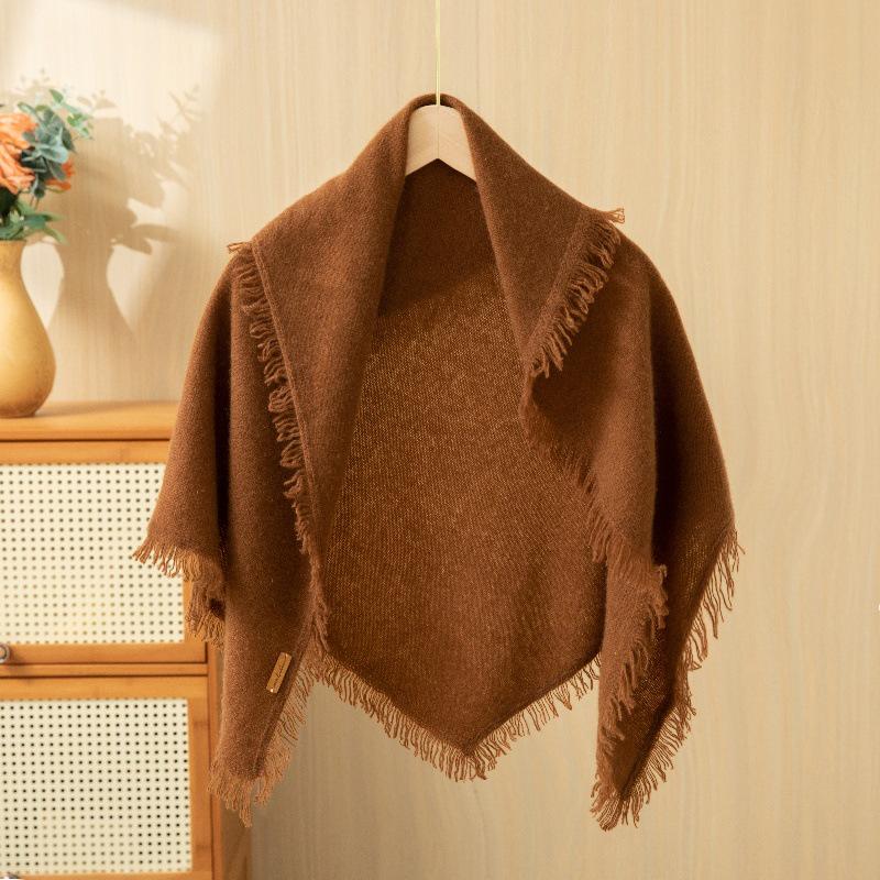 Women s 100% Pure Cashmere Diamond Knit Scarf - Warm Autumn/Winter Shawl One Size