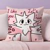 Cute Cat B-Boykisser Pillow Case Pillowcase Ultra Soft Skin Friendly Fabric Cloud Like Comfort & Concealed Zipper
