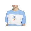 Nike Sportswear Logo Color Block A-Line Sports Short Sleeve Dress Women dresses DM6763-412