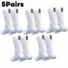 5Pairs High Quality Cycling Socks Summer Sweat Wicking Running Quick Dry Medium Cylinder Men Women Sports Fitness Sports Sock