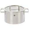 ZWILLING "Vitality Suppentopf 20cm 3,5L" Edelstahl tiefer Zweihandtopf 3-lagige Bodenstruktur IH-kompatibel spülmaschinenfest [Autorisiert Ja